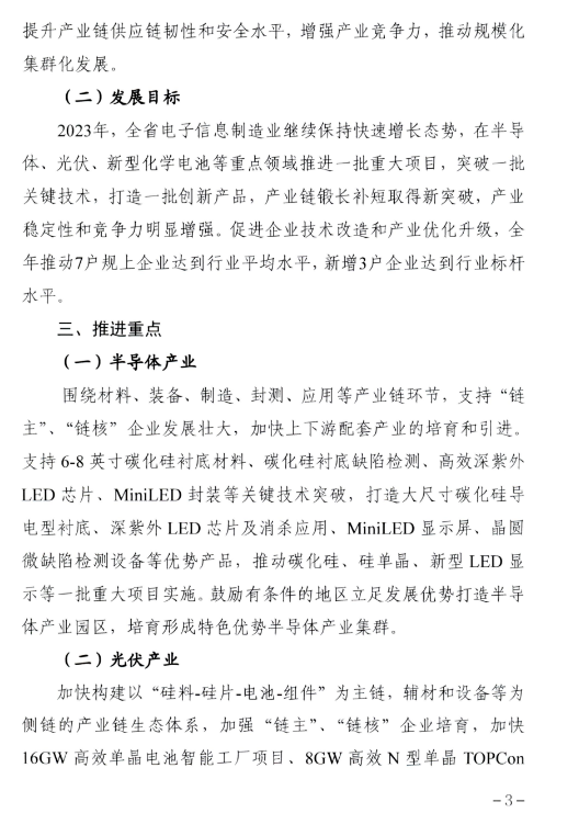 山西省工业和信息化厅关于印发《山西省电子信息制造业 2023年行动计划》的通知（二）