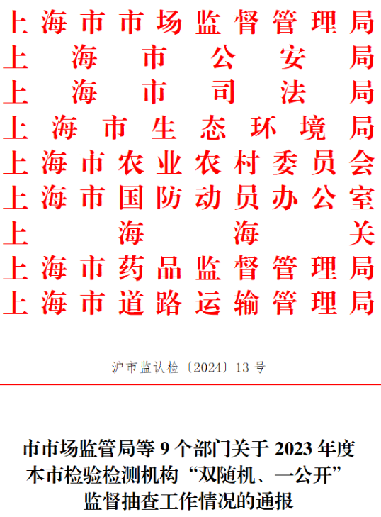 120家检测机构监督抽查结果通报